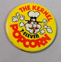 1970 7 Eleven The Kernel Popcorn Button Pinback - £6.08 GBP