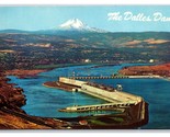 The Dalles Dam Aerial View The Dalles Oregon OR Chrome Postcard V22 - $2.92