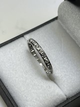 Art Deco (ca. 1920) .900 Fine Platinum 21 Diamond Eternity Band (Size 7) - £423.16 GBP