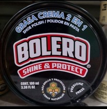 2X BOLERO BLACK SHOE POLISH ( GRASA COLOR NEGRO PARA CALZADO ) - 2 OF 10... - $16.82