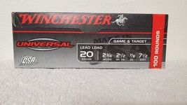 WINCHESTER Universal 20 Gauge 7.5 Shot LONG Empty Ammo Box 10.5 x 3-3/4 ... - £19.78 GBP