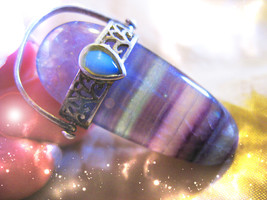 HAUNTED FLUORITE NECKLACE THE QUIET FIRE HIGHEST LIGHT COLLECTION MAGICK LIGHT image 2