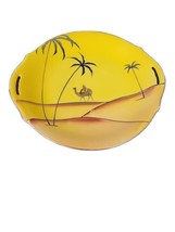 MEITO CHINA Hand Painted Hanging Plate Desert  Landscape Vintage - £9.86 GBP