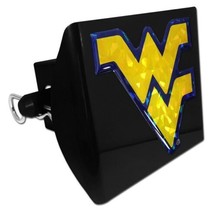 WEST VIRGINIA REFLECTIVE DECAL ON BLACK PLASTIC USA  MADE TRAILER HITCH ... - £51.95 GBP