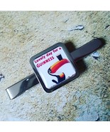 Unique GUINNESS TOUCAN TIE CLIP chrome VINTAGE ADVERT black stuff IRISH ... - $10.12