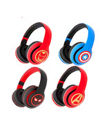 Spiderman Iron Man Wireless Bluetooth Headphones Mic Built Gamers Kids H... - $35.53 CAD