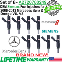 NEW OEM Siemens DEKA x8 Fuel Injectors for 2006-2013 Mercedes Benz &amp; Dodge V6 V8 - £370.03 GBP
