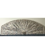  Vtg Custom Rosette Ruched Floral Arch Window Lge Decorator Valance 27&quot;x... - $233.54 CAD