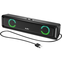 Usb Computer Speakers, Laptop External Speaker With Stereo Sound, Rgb Lights, Lo - £23.58 GBP