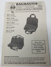 Bagmaster Mini Christmas Catalog 1992 Holsters Belt Packs Shooter Bags - £15.29 GBP