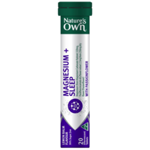 Nature&#39;s Own Magnesium + Sleep Effervescent with Passionflower 20 Tablets - £62.28 GBP