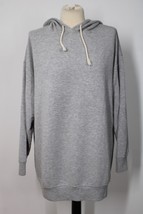 Lou &amp; Grey Loft M Gray Long Tunic Hoodie Sweatshirt - £22.41 GBP