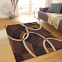 Rugs Area Rugs Carpets 8x10 Rug Modern Large Floor Living Room 5x7 Brown Rugs ~ - £103.11 GBP+