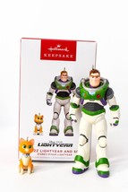 Hallmark Buzz Lightyear and Sox - Disney Pixar Set of 2  Keepsake Ornament 2022 - £19.46 GBP