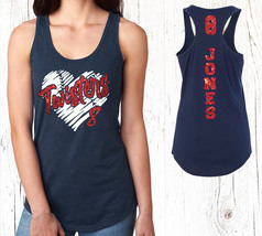 Custom Glitter Baseball Team Design Next Level Fitted Racerback Tank Top... - $23.95+