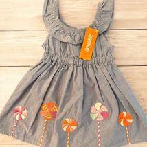 Gymboree 12-18 mo Pinwheel Pastels Chambray Lollipop Dress NWT Vintage 2012 - $14.24