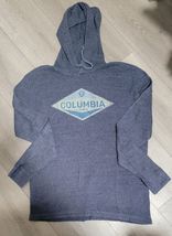 Columbia University Lions Long Sleeve Distressed Blue/Grey Size 2XL image 2