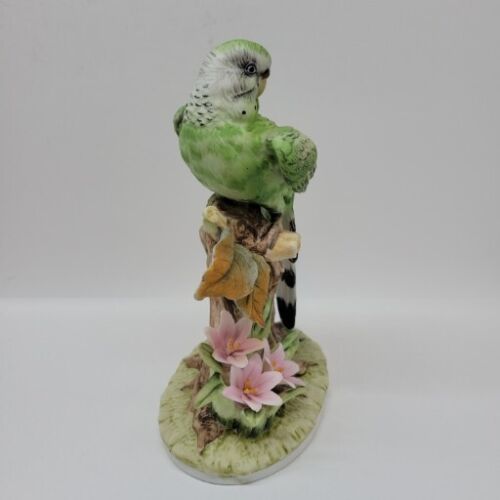 Primary image for Andrea Sadek Parakeet Flower Porcelain Figural