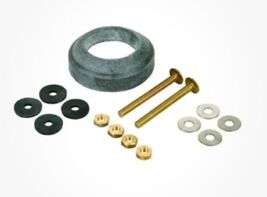 Universal Toilet Tank To Bowl Gasket &amp; Hardware Kit 2" Flush Valve Bolts... - $9.89