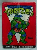 Vintage 1989 Topps Teenage Mutant Ninja Turtles Unopened Wax Pack Of Cards New - £11.62 GBP