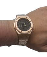 New Casio G-Shock GA2100 in Steel Case AP Casioak ROSE + original case & strap - $4,483.71 MXN