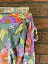 Rachel Roy Wrap Skirt Small High Low Pull On Elastic Waist Floral Print ... - £6.72 GBP