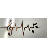 Heartbeat of Music Metal Wall Art Accent 18 1/4&quot;wide x 7 1/2&quot; tall - $26.58