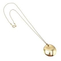 Vintage! Tiffany &amp; Co Peretti 18k Yellow Gold 24mm Disc Pendant Necklace - $1,550.00