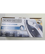 BLACK+DECKER One Step Steam Iron with Stainless Steel Soleplates New - $27.09