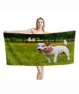 Jack Russell Terrier  Beach Bath Towel Swimming Pool Vacation Memento Gift - $31.17 CAD+