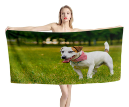 Jack Russell Terrier  Beach Bath Towel Swimming Pool Vacation Memento Gift - £18.49 GBP+