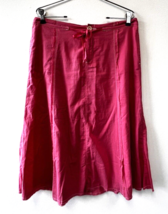 Eddie Bauer 100% Cotton Womans Skirt Boho Cottage Core Salmon Pink SZ 10 - £22.96 GBP