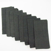 West Elm Charcoal Gray 8-PC Dinner Napkin Set - £43.85 GBP