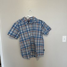 Patagonia Shirt Men&#39;s L Organic Cotton Blue Plaid Camp Casual Outdoor - $18.59