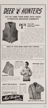 1942 Print Ad Mid-Western Sport Togs Deer Hunter Turn Hide to Garments Berlin,WI - £16.79 GBP