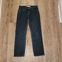Levi's 514 Straight Blue Jeans Sz 14 27Wx27L Dark Blue - $16.19
