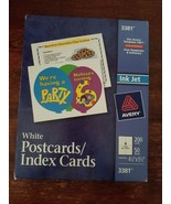 Avery 3381 White Postcards Index Cards  Ink Jet 200 Cards 50 Sheets 4.5x... - £5.49 GBP