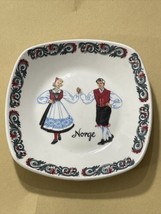 Figgjo Flint Norway Hardanger Dancers Appetizer Decorative Plate 6” - £17.92 GBP