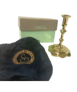 Sedgefield Petal Base Taper Candlestick Brass 5&quot; - $26.04 CAD