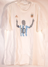 Adidas Mens Jersy T-Shirt for Argentina Fan Messi 10 White 2XL - £31.84 GBP