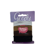 Goody Ouchless Pony Tail 29 pc Pack White Tan Brown Black Elastics - $10.14