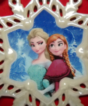 Lenox Christmas Ornament Frozen Disney Showcase Snowflake Elsa Anna Original Box - £8.76 GBP