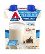 16 Bottles Atkins Gluten Free Protein-Rich Shake,*07/25&amp;08/25*Creamy Van... - $32.34 CAD