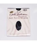 Hanes Silk Reflections Pantyhose Soft Touch Opaques Size 1Plus Jet Style... - £7.65 GBP