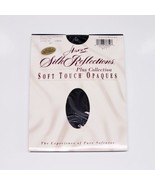 Hanes Silk Reflections Pantyhose Soft Touch Opaques Size 1Plus Jet Style... - $173.05 MXN