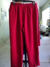 KIM ROGERS PETITE RED PANTS SIZE 14P POLYESTER 2 SIDE POCKETS #7717/7718 - £8.50 GBP
