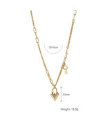 14k  Plated Female Retro Clavicle Necklace - £27.44 GBP