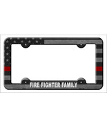 Fire Fighter Family Novelty Metal License Plate Frame - £15.14 GBP