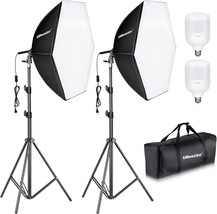 Ubeesize Softbox Photography Lighting Kit, 30&quot; X 30&quot;, Video Recording. - £78.29 GBP