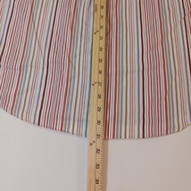 Lucky Brand Dungarees Men's Red Gray White Stripes Shirt Long Sleeve Size Large image 14